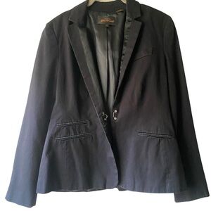 Ben Sherman Women’s Classic Contemporary Notch Lapel Black Blazer Coat SZ M